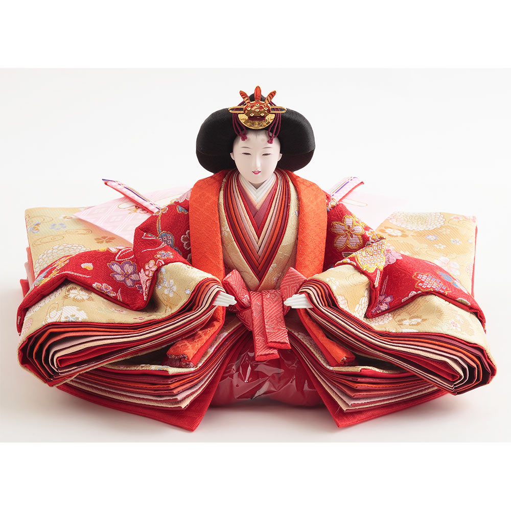 木製三段 親王官女飾り 6HR-G53 | 段飾り | 【公式】 人形の久月