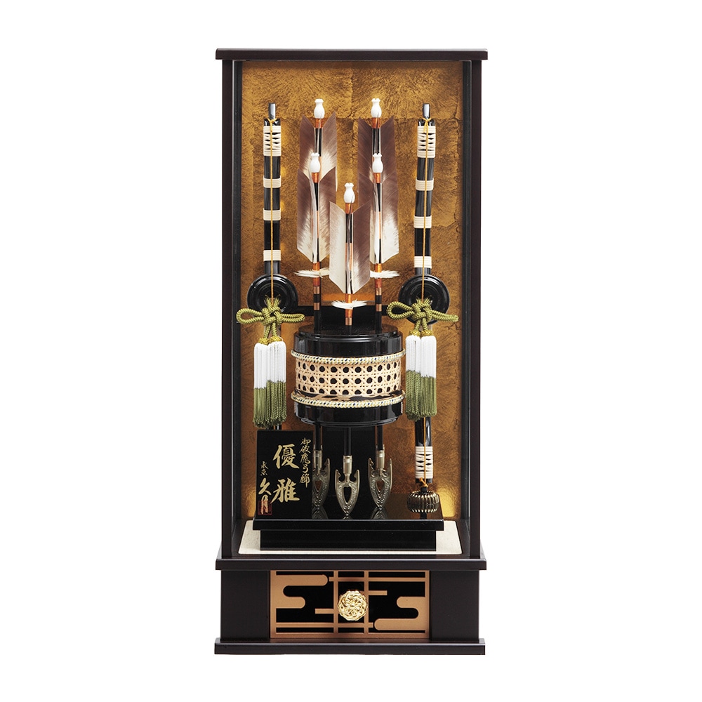 東京久月破魔弓ガラスケース18号・間口約37×奥行約28×高さ約65㎝