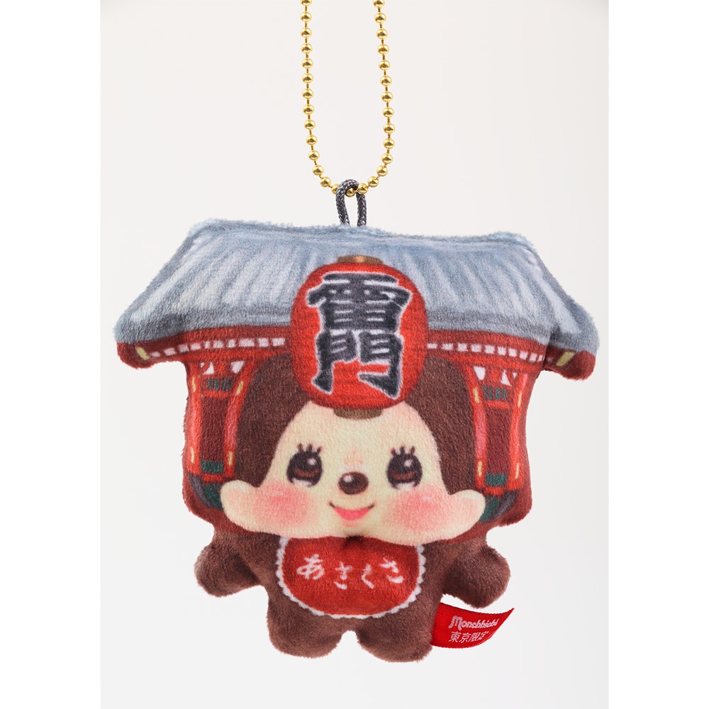 【激レア　日本未入荷】アスティエ オーナメント モンチッチ 久月オリジナル モンチッチ プリントマスコット 東京 雷門 門チッチ