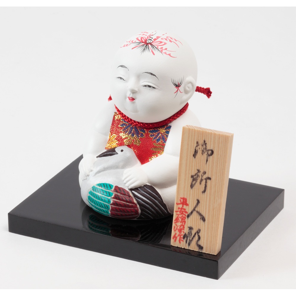 御所人形 鶴 3号 H-306 | 御所人形 | 【公式】 人形の久月オンラインストア