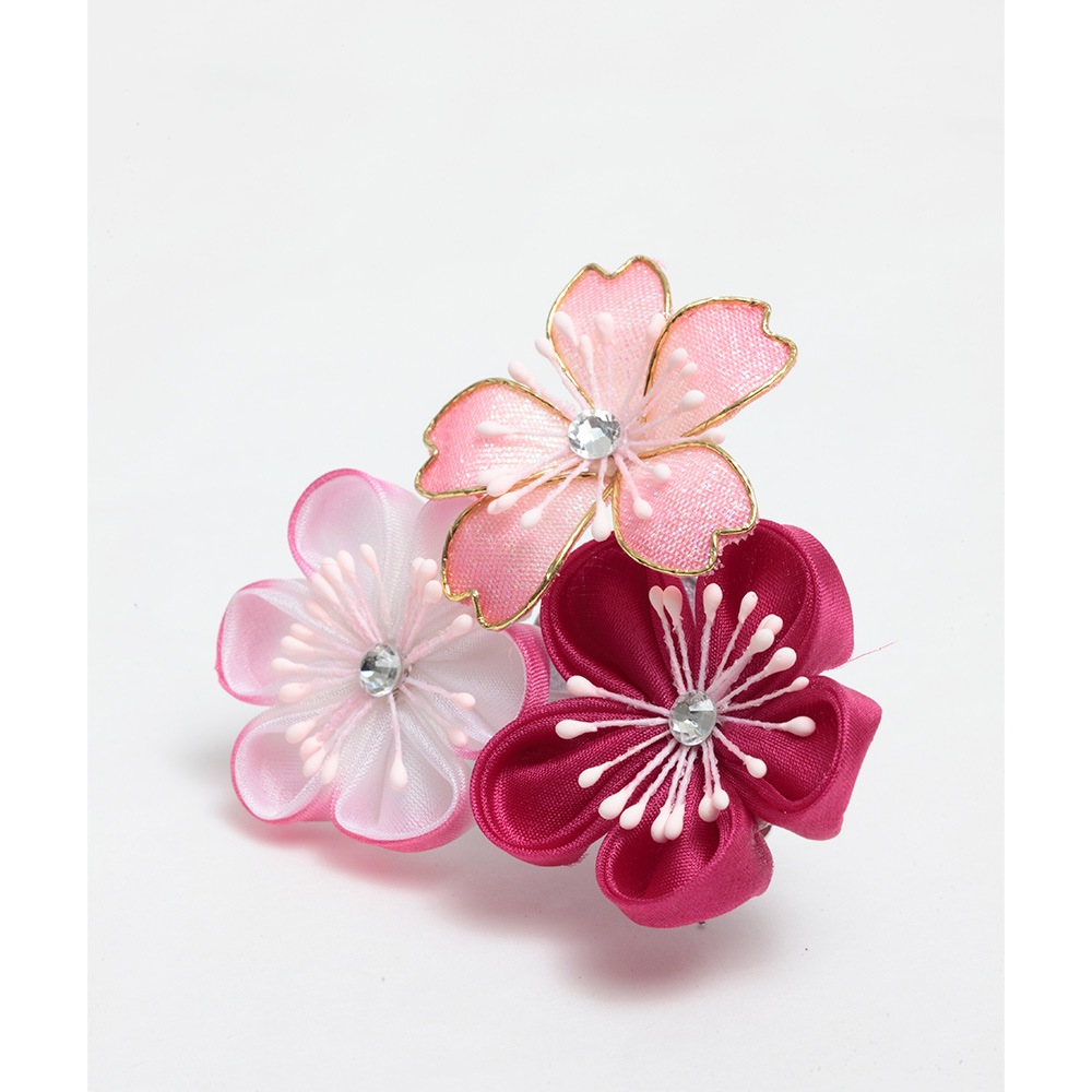 アクリルケース羽子板 最新作 正絹 つまみ細工 羽子板 アクリルケース 8号 紅白 梅 松