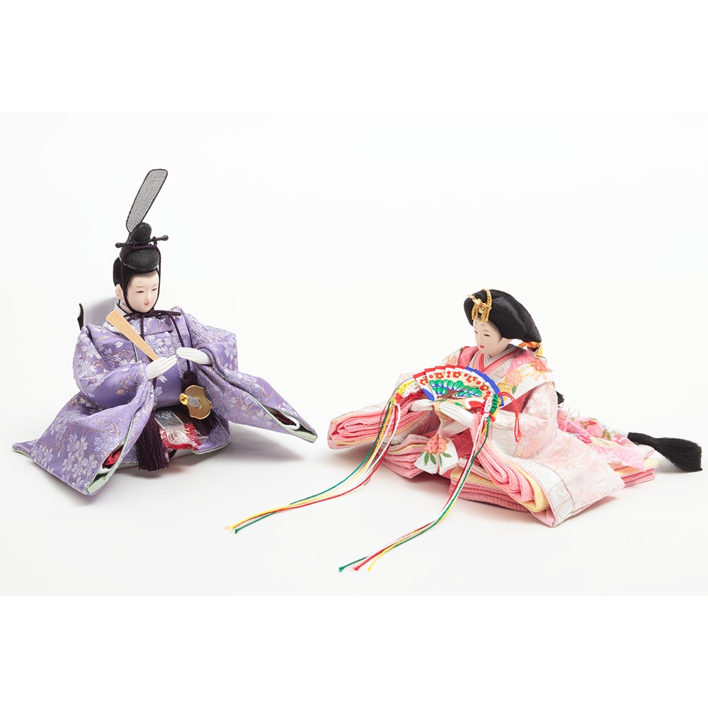 収納三段 親王官女飾り 6HR-N24 | ひな人形 | 【公式】 人形の久月