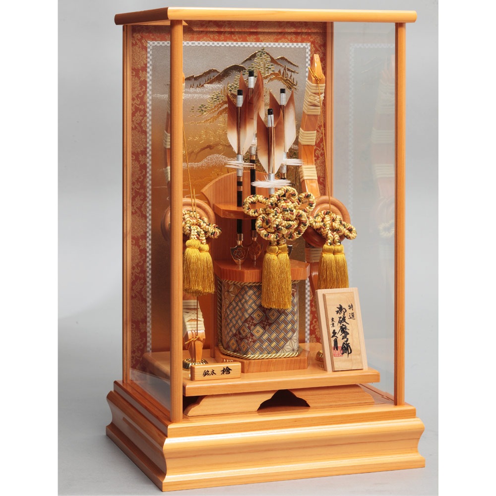 破魔弓　飾り 破魔弓ケース飾り 高さ37cm 8号 剣スリム – 寿鳳人形の東芸
