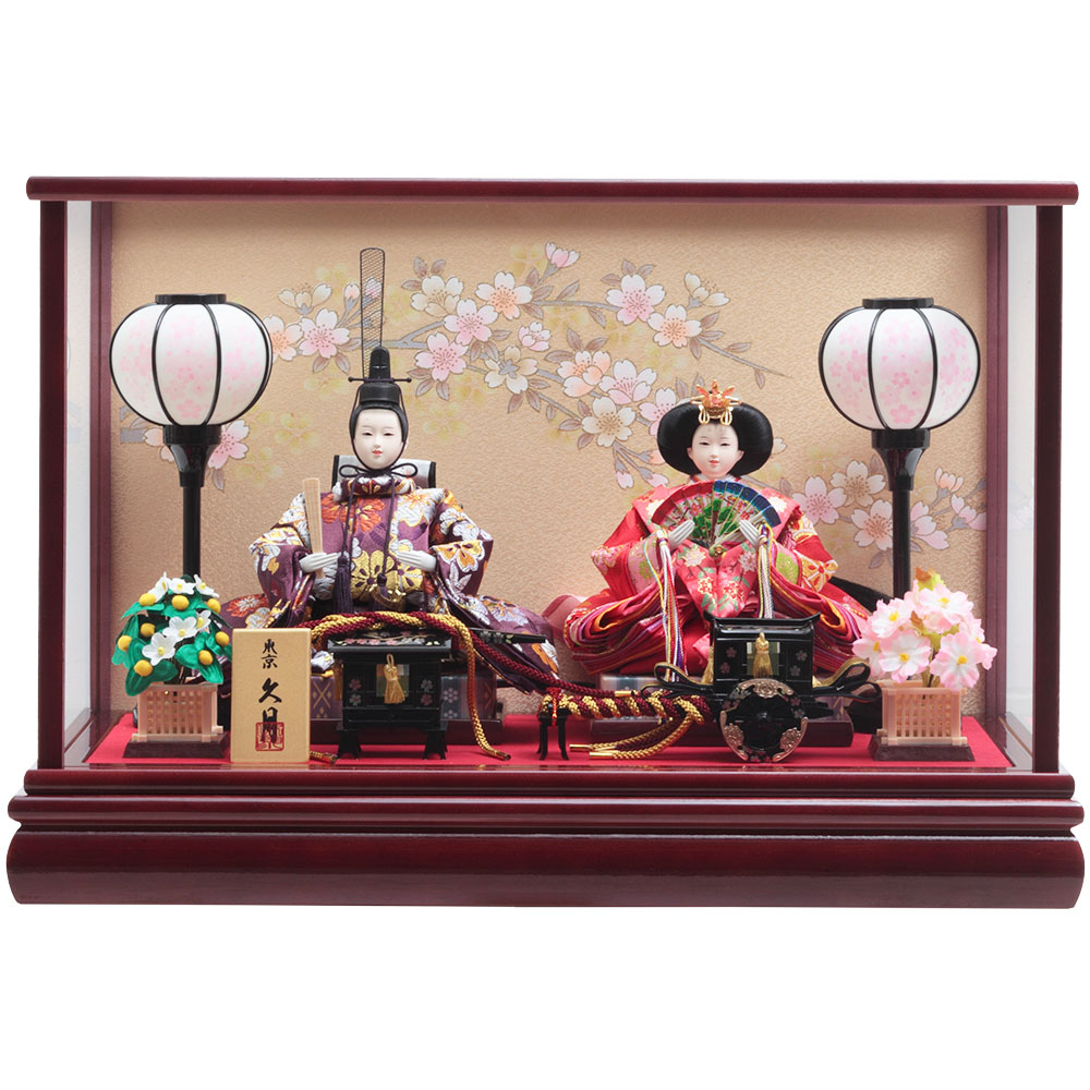 親王ケース飾り ガラスケース 6H-KK37 | ひな人形 | 【公式】 人形の久