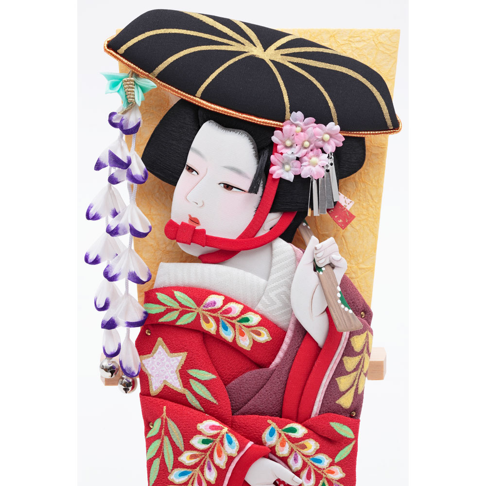 むさしや作 古典羽子板衝立飾り 10号 照明付 5EH-33 | 羽子板 | 【公式