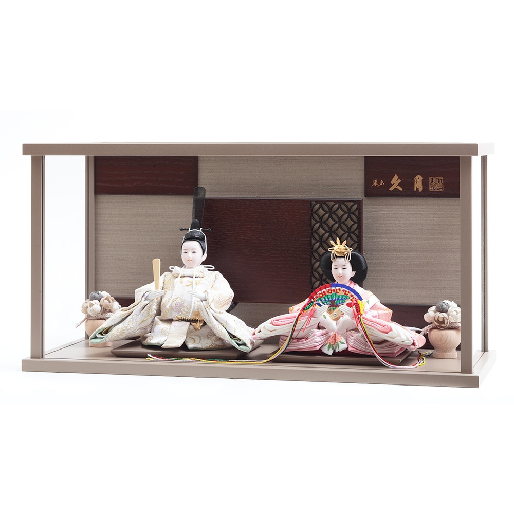 K６ 美品！可愛いケース人形　巾42㎝位　親王ケース　ひな人形ケース K6 美品！可愛いケース人形 巾42㎝位 親王ケース ひな人形ケース K6