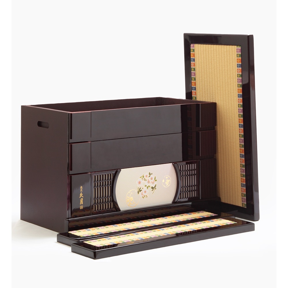 収納三段 親王官女飾り 引き出し式 6HR-N5 | ひな人形 | 【公式】 人形