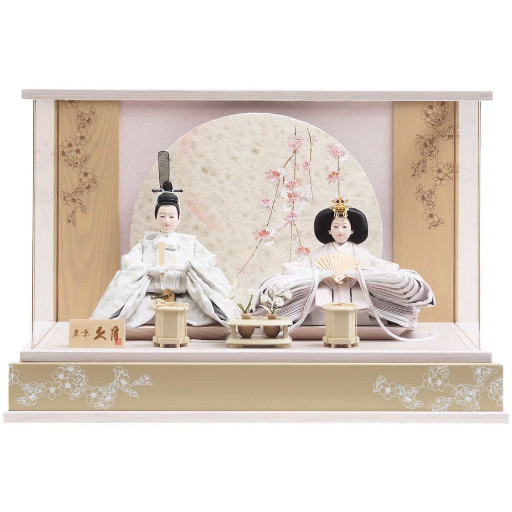 K６ 美品！可愛いケース人形　巾42㎝位　親王ケース　ひな人形ケース 親王ケース飾り アクリルケース 6H-KK56-Z | ひな人形 | 【公式】 人形