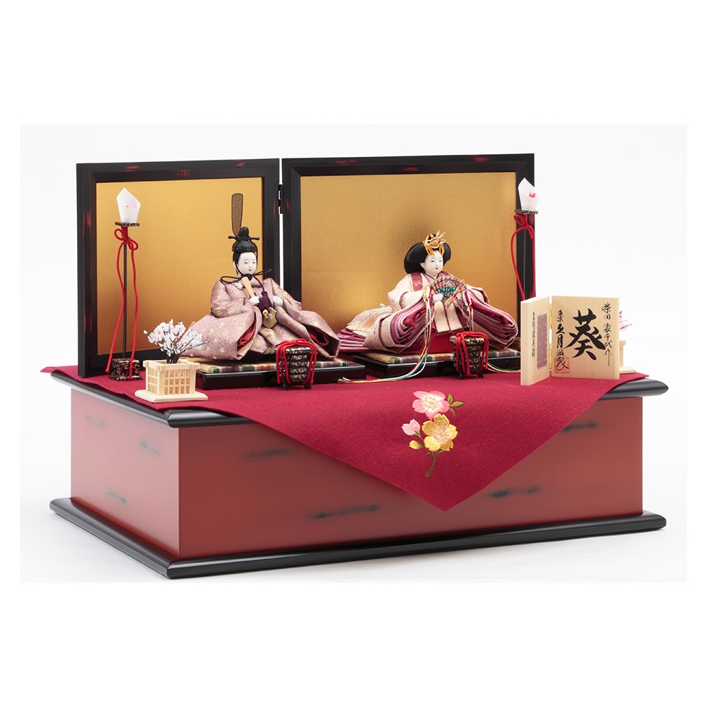 お話し中】千匠作 京七長 親王飾 雛人形セット