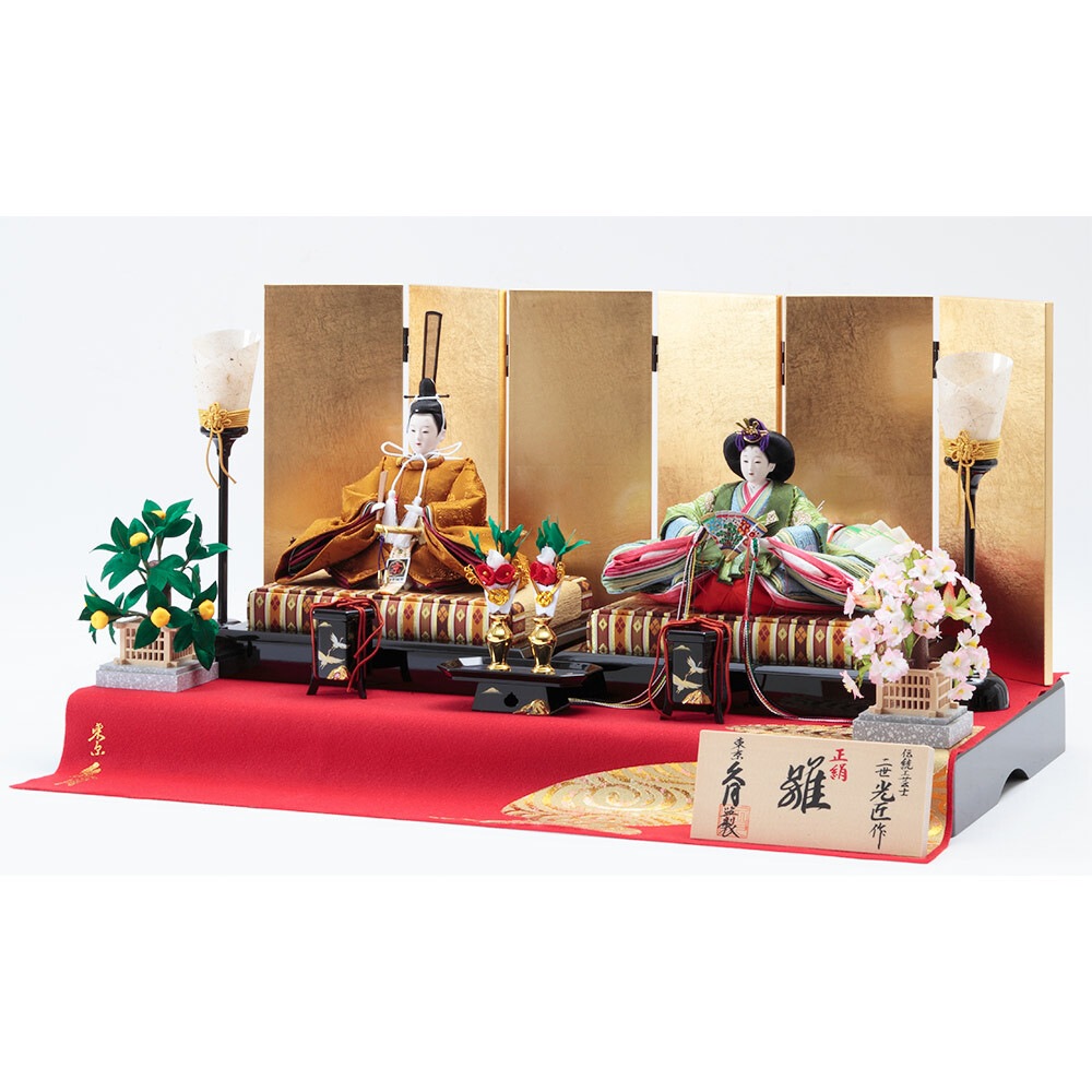 二世光匠作 親王飾り 赫き毛氈シリーズ 5HR-K60-Z | 親王飾り | 【公式