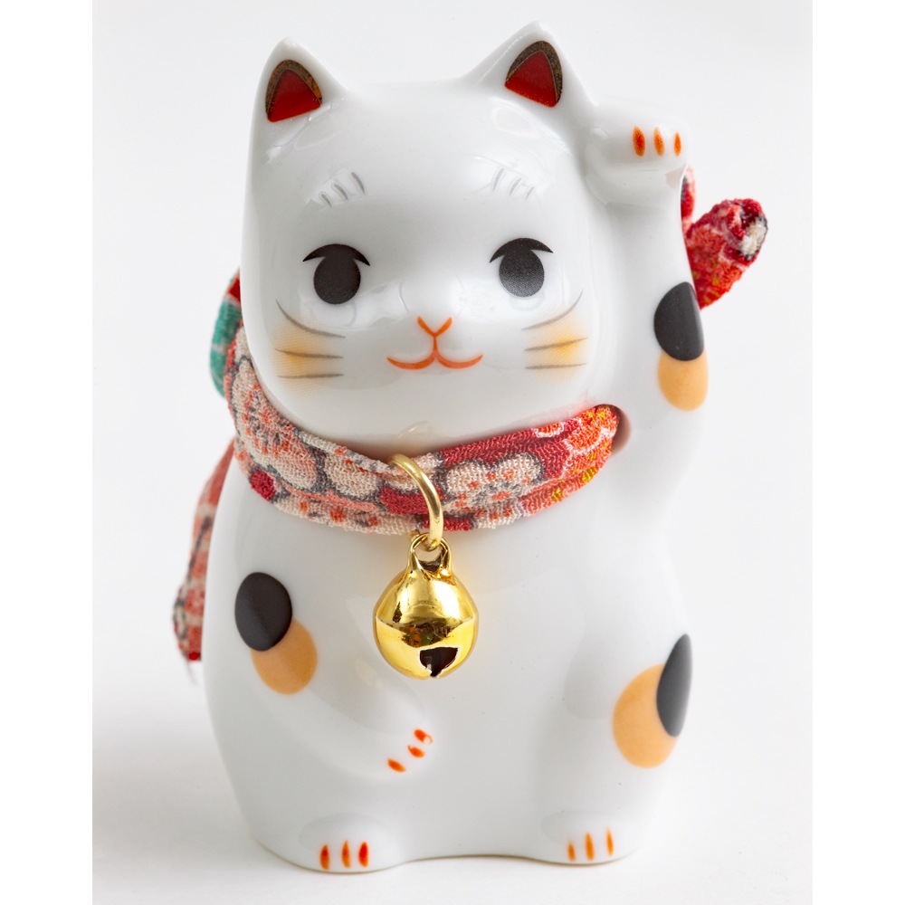 招き猫 彩絵ふく福招き猫 左手 7195 | 動物 | 【公式】 人形の久月