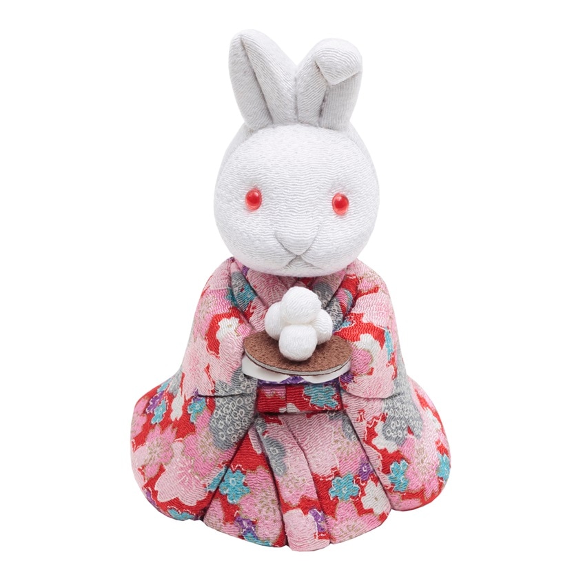 木目込人形　うさぎさん(⁠◕⁠ᴗ⁠◕⁠✿⁠)吊るし飾り✧⁠*⁠。 木目込人形 うさぎさん(⁠◕⁠ᴗ⁠◕⁠✿⁠)吊るし飾り