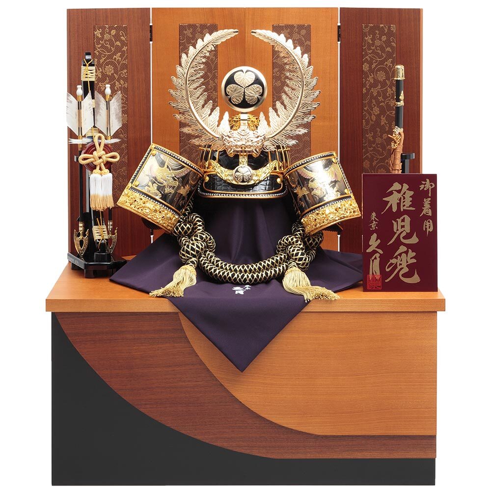 東京久月五月人形徳川家康着用兜飾り正絹糸着用できる兜