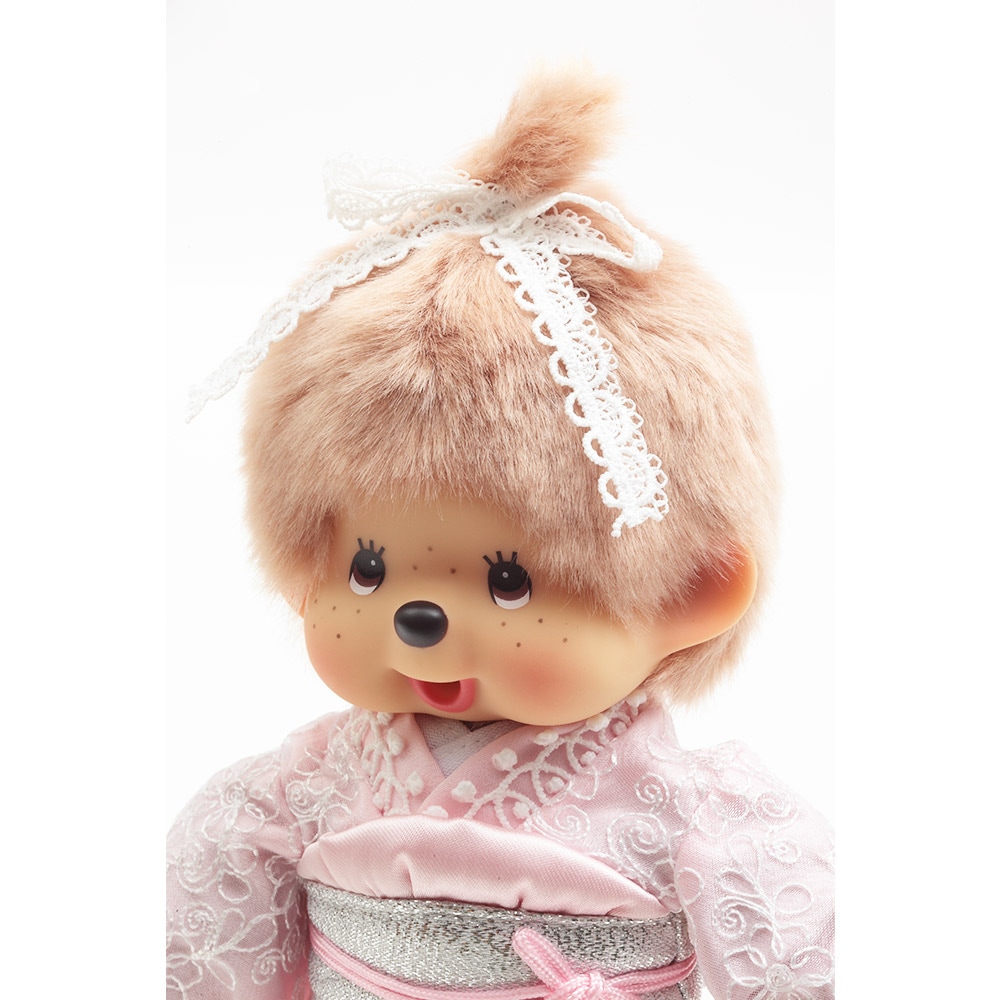 久月オリジナル お着物モンチッチ 女の子 ミルクティブラウン IPM-110