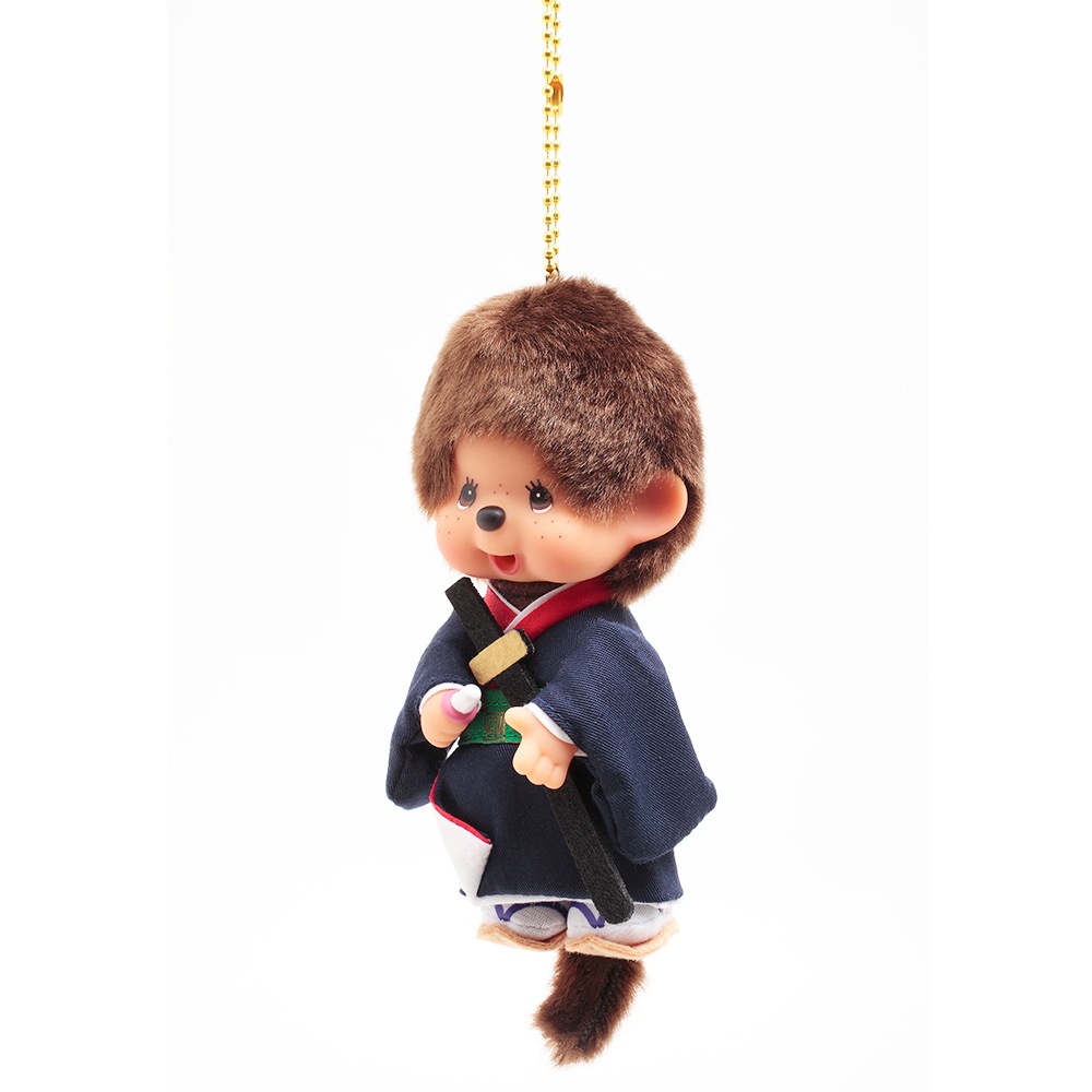 久月オリジナル お着物モンチッチ キーチェーン 男の子 剣豪 IPM-103-Z