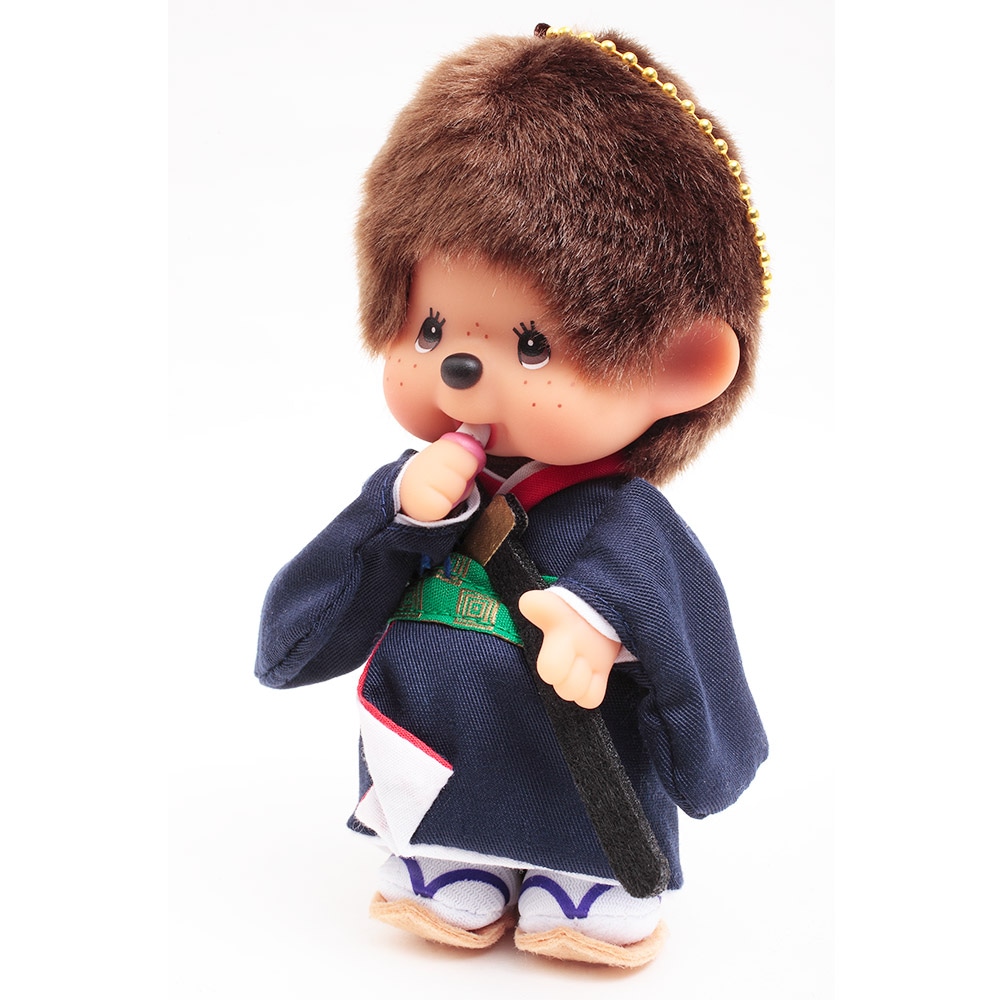 久月オリジナル お着物モンチッチ キーチェーン 男の子 剣豪 IPM-103-Z