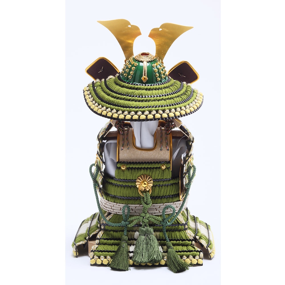 鎧飾り 鎧飾り【タンゴ侍・白之新】ケース入り｜モダン｜おしゃれ｜コンパクト