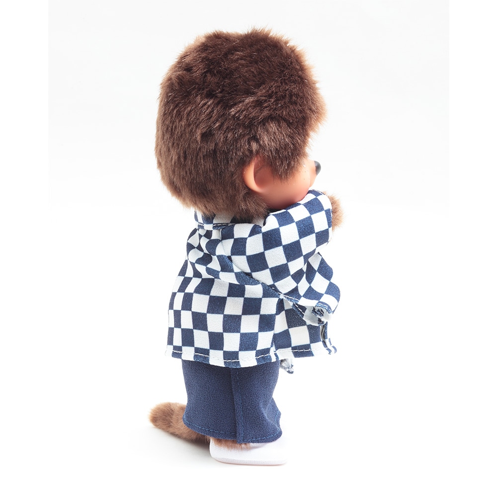 久月オリジナル お着物モンチッチ 男の子 市松(青) IPM-14-Z 久月オリジナル お着物モンチッチ 男の子 市松(青) IPM-14-Z