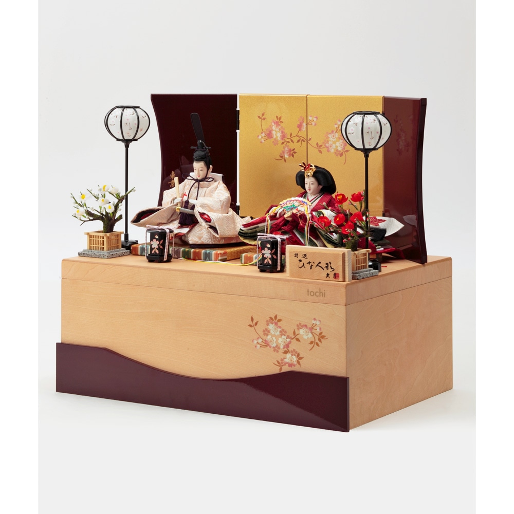 親王収納飾り 銘木シリーズ 栃 73HR-S51-Z | 収納飾り | 【公式】 人形