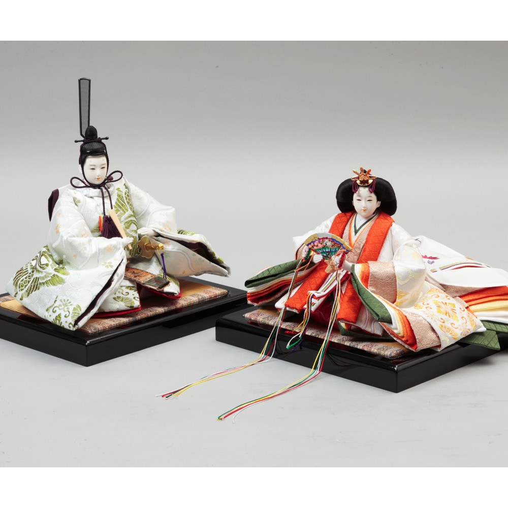 木製三段 親王官女飾り 72HR-G19 | ひな人形 | 【公式】 人形の久月