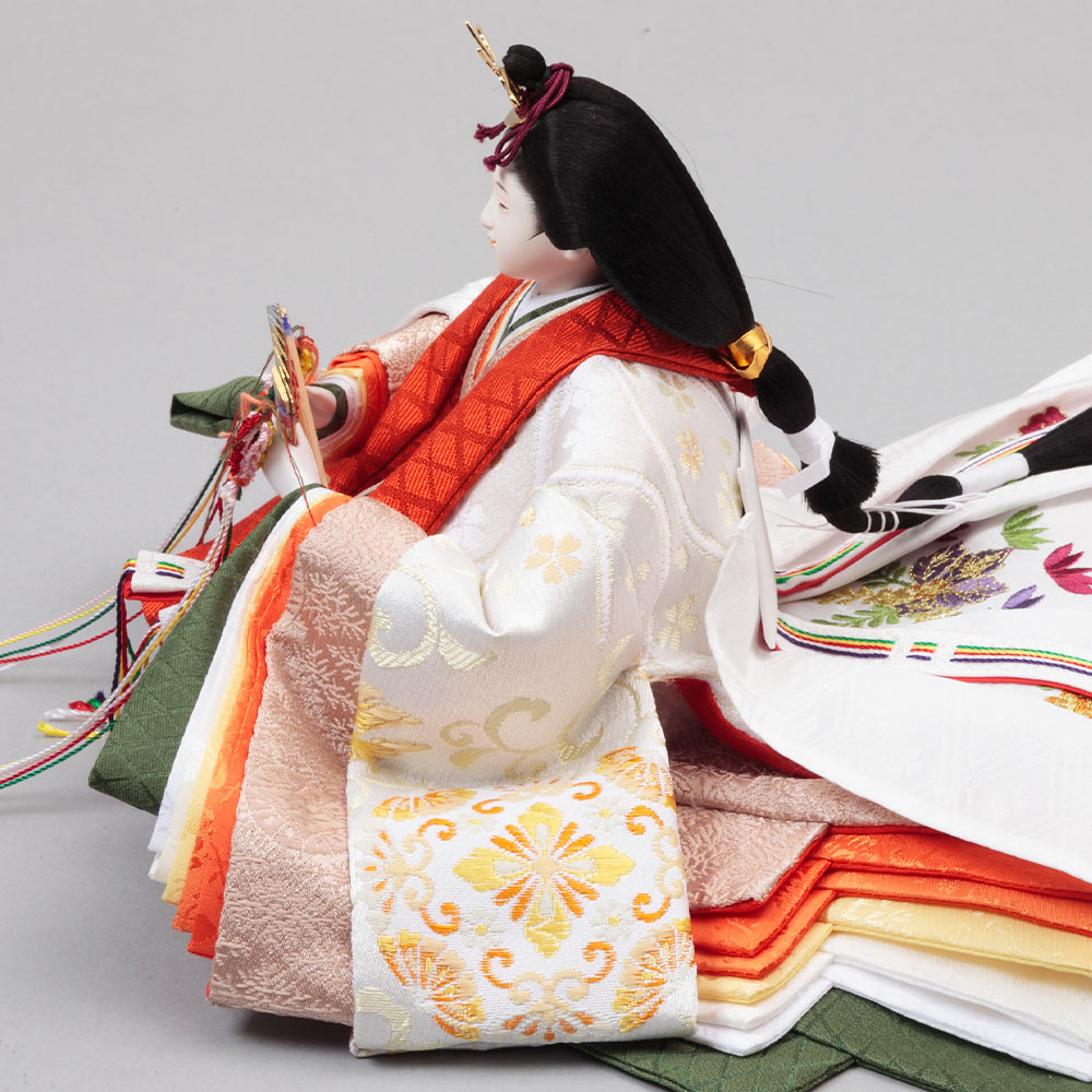 木製三段 親王官女飾り 72HR-G19 | ひな人形 | 【公式】 人形の久月