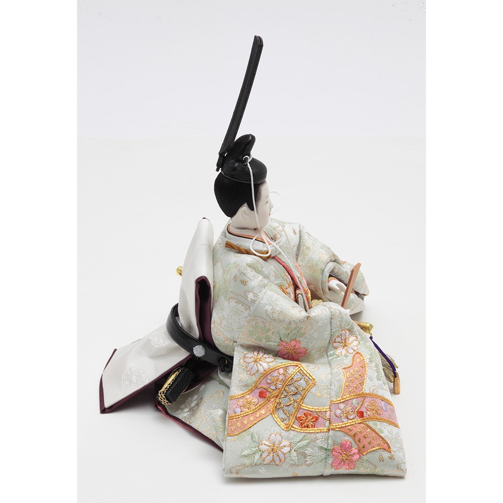 雛人形　松寿作　親王飾り 雛人形】京十番 京極手刺繍 雲水四君子文様 親王飾り〈小出松寿