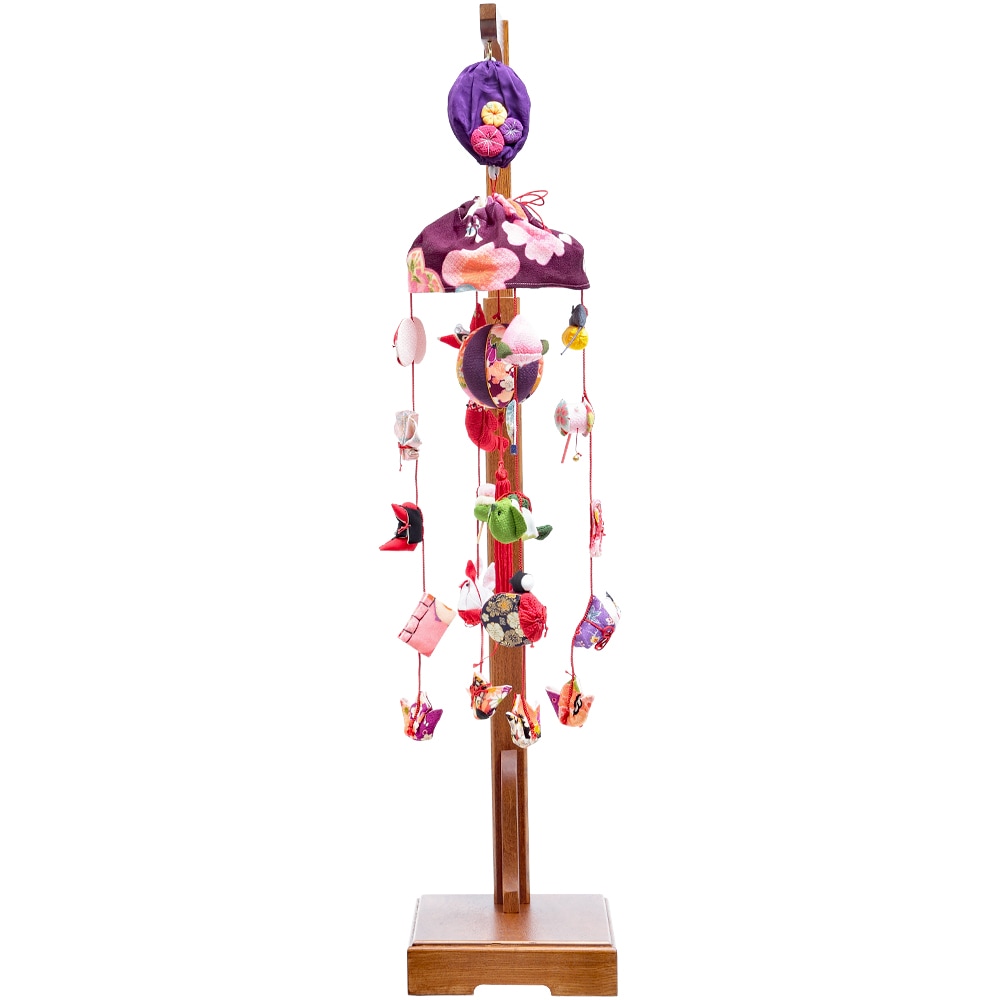 なぴページつる@ つるし雛 オルゴール 伸縮スタンド付 6H-R15 | ひな人形 | 【公式
