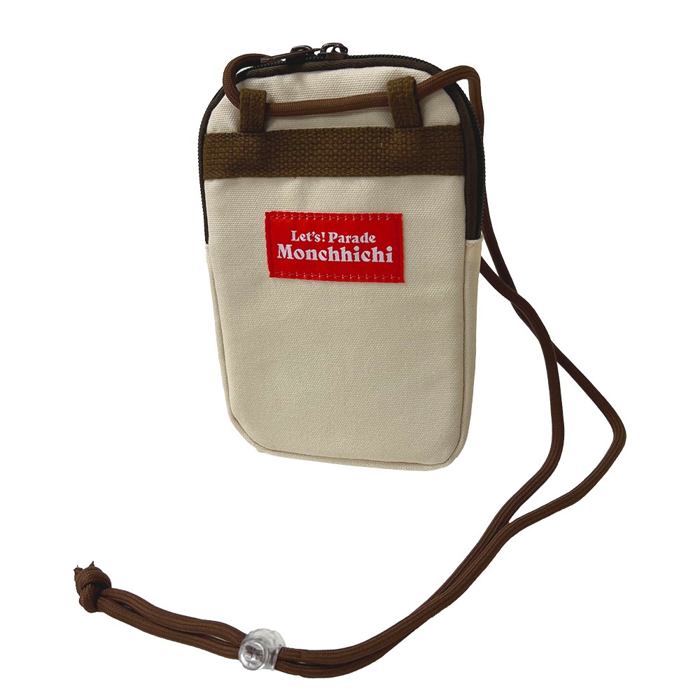 モンチッチ ショルダーバッグ＆ポーチセット ぬいぐるみチャーム付き