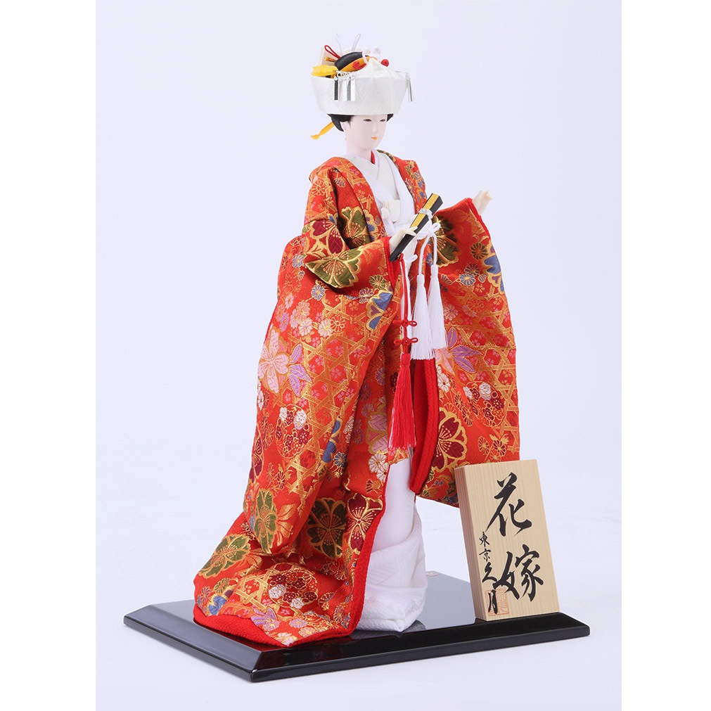 尾山人形 花嫁 赤打掛 8号 A2822 | 花嫁人形 | 【公式】 人形の久月