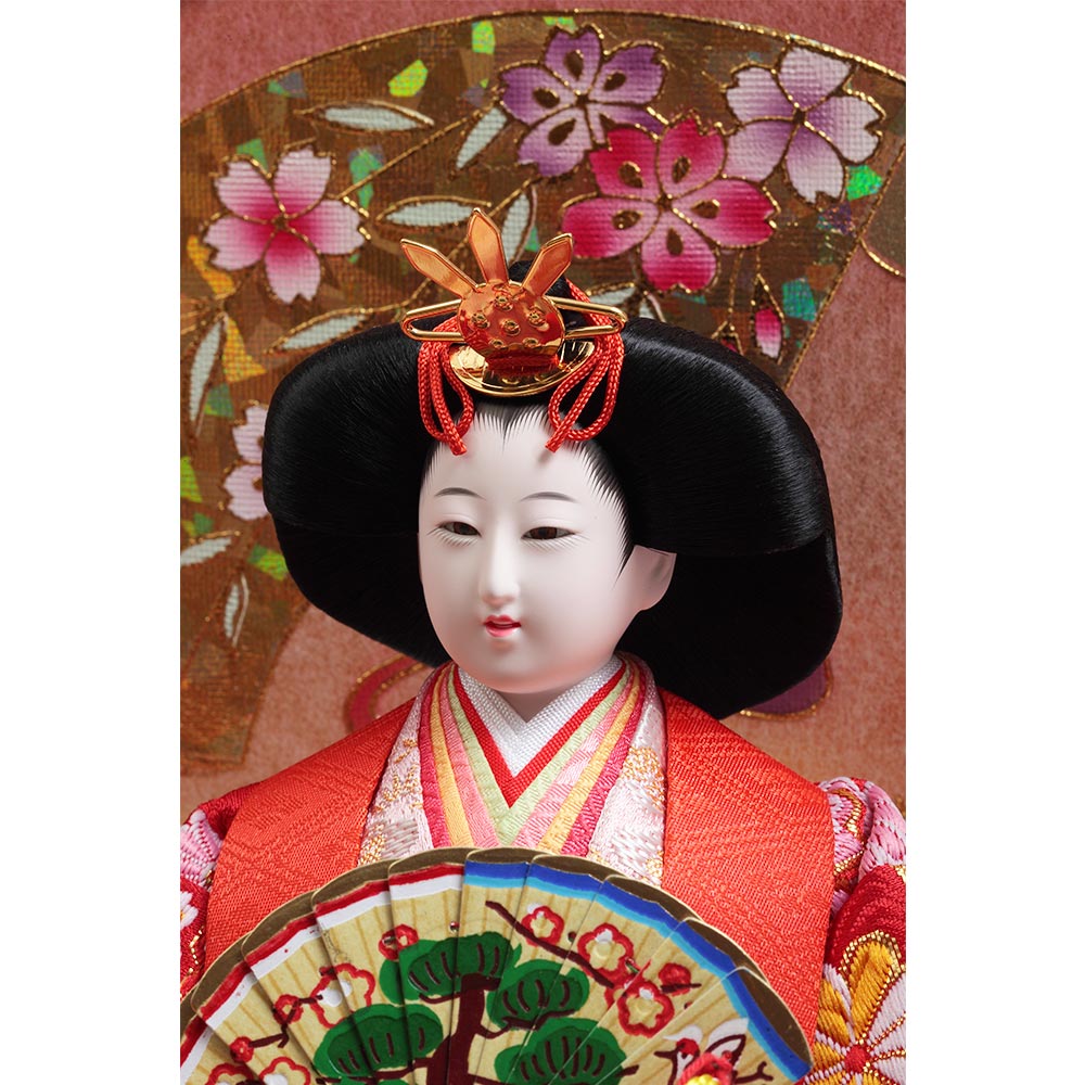 親王官女ケース飾り ガラスケース オルゴール付 6H-KK53 | ケース飾り