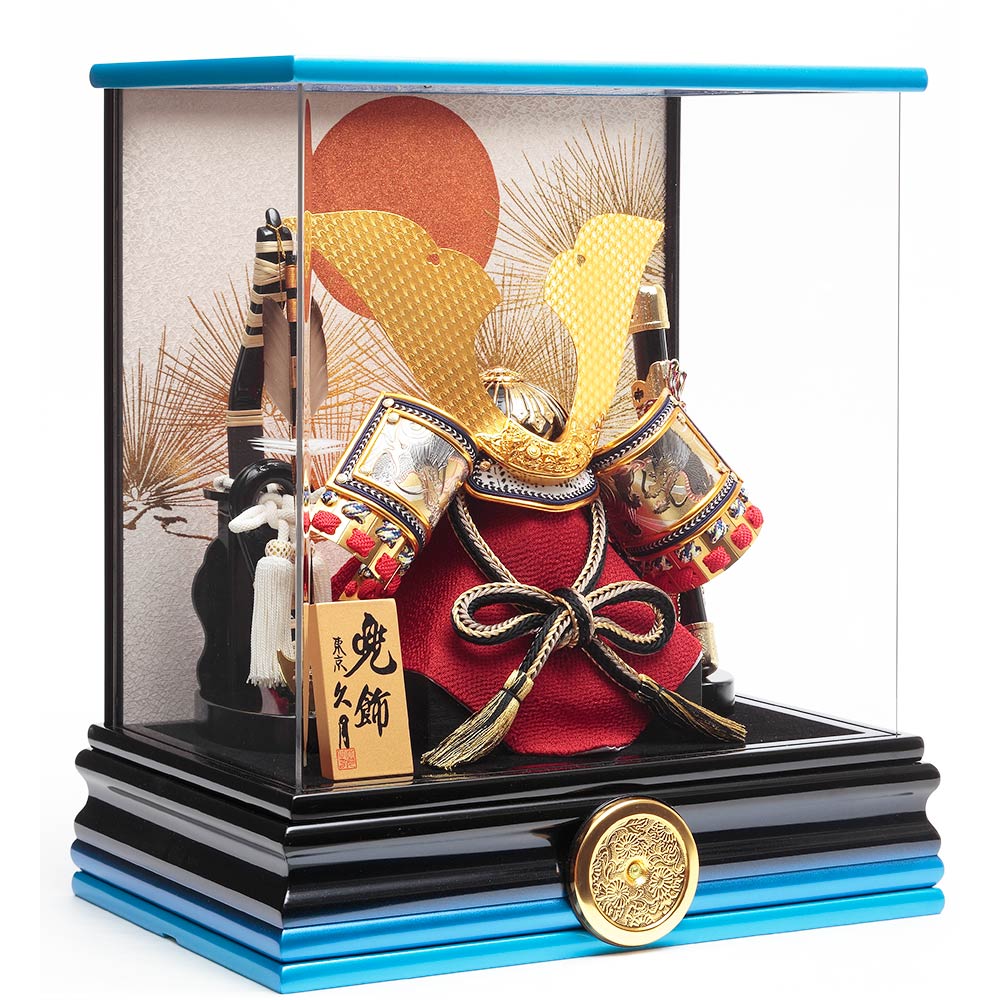 兜飾り オルゴール付 兜ケース飾り アクリルケース オルゴール付 5G-C8-Z | 取付