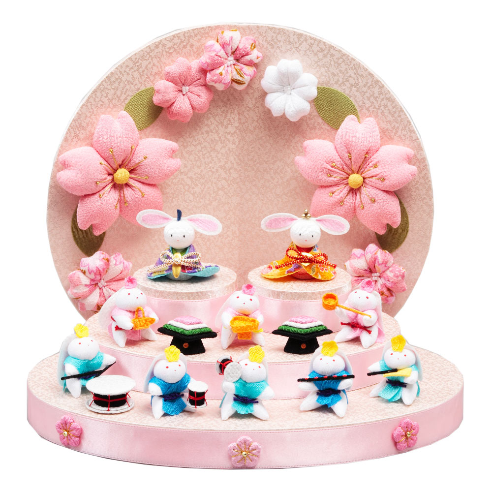 雛小物 たれ耳うさぎ雛 三段飾り R-3763-Z | すべての商品 | 【公式