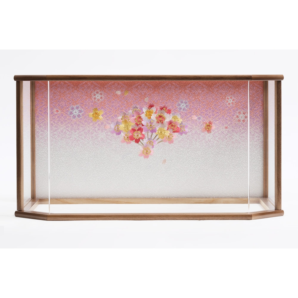 【完成品】 ひな段飾り 親王ケース飾り 正面アクリルケース 6H-KK44 | ひな人形 | 【公式