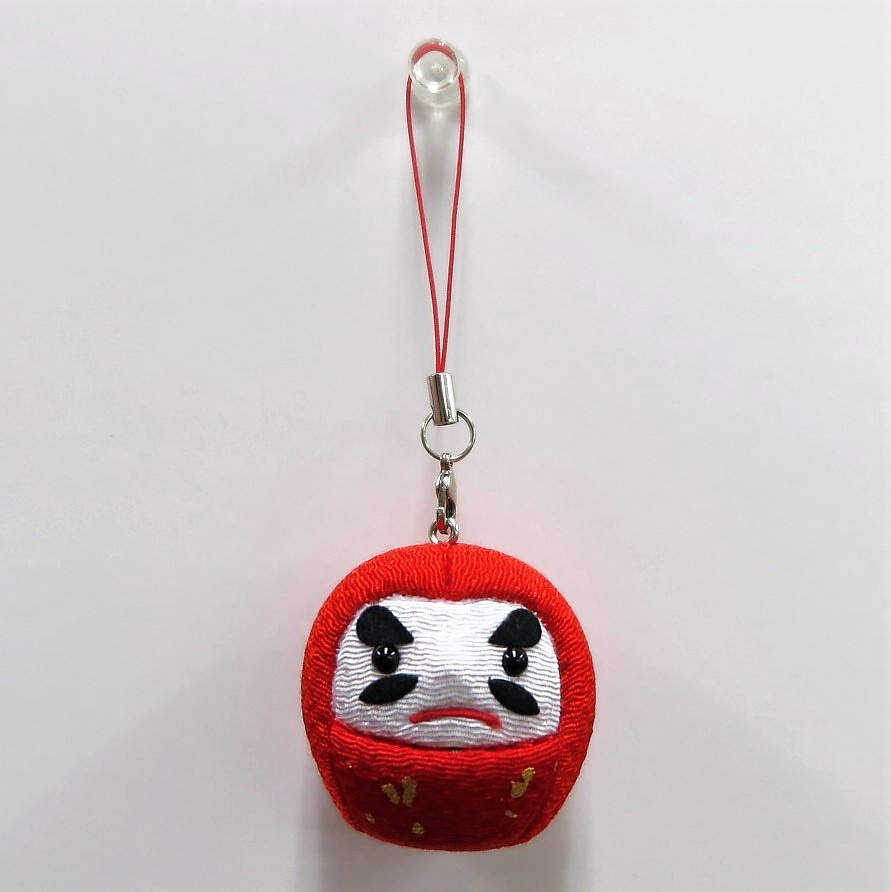 久月 木目込み手作りキット3019 『つれてって！縁起だるま（ストラップ