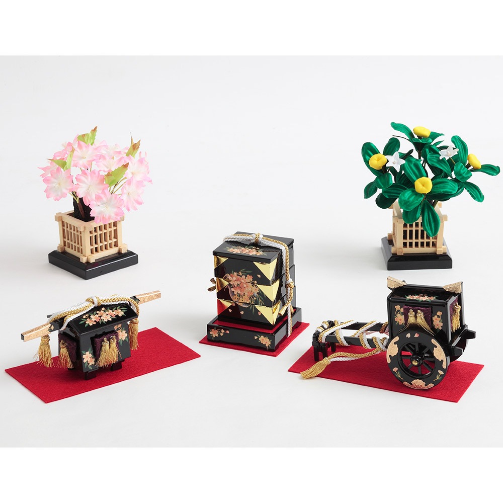 収納毛氈三段 親王官女飾り 5HR-N26 | 段飾り | 【公式】 人形の