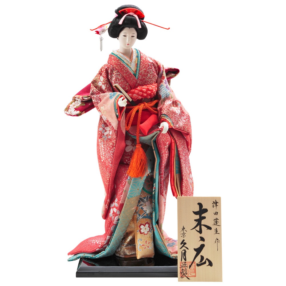 尾山人形　舞扇　楽峰作 尾山人形 舞扇 楽峰作 日本人形