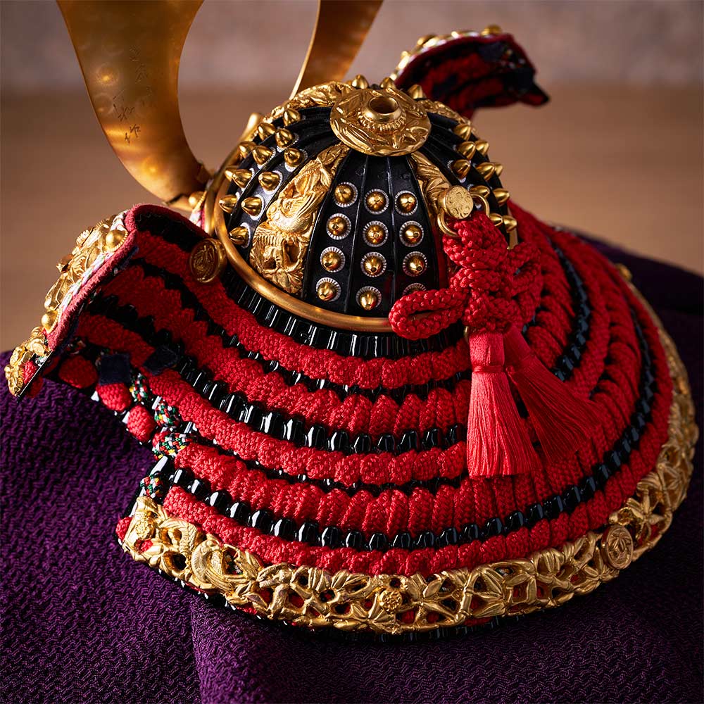 京都洛冑会 平安一水作 竹雀之兜飾り 国宝シリーズ 5GR-K8-Z | 兜飾り