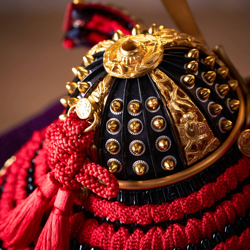 京都洛冑会 平安一水作 竹雀之兜飾り 国宝シリーズ 5GR-K8-Z | 兜飾り