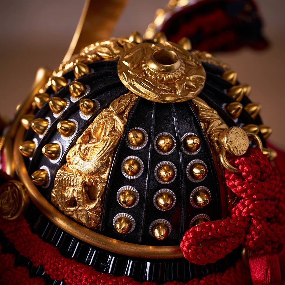 京都洛冑会 平安一水作 竹雀之兜飾り 国宝シリーズ 5GR-K8-Z | 兜飾り