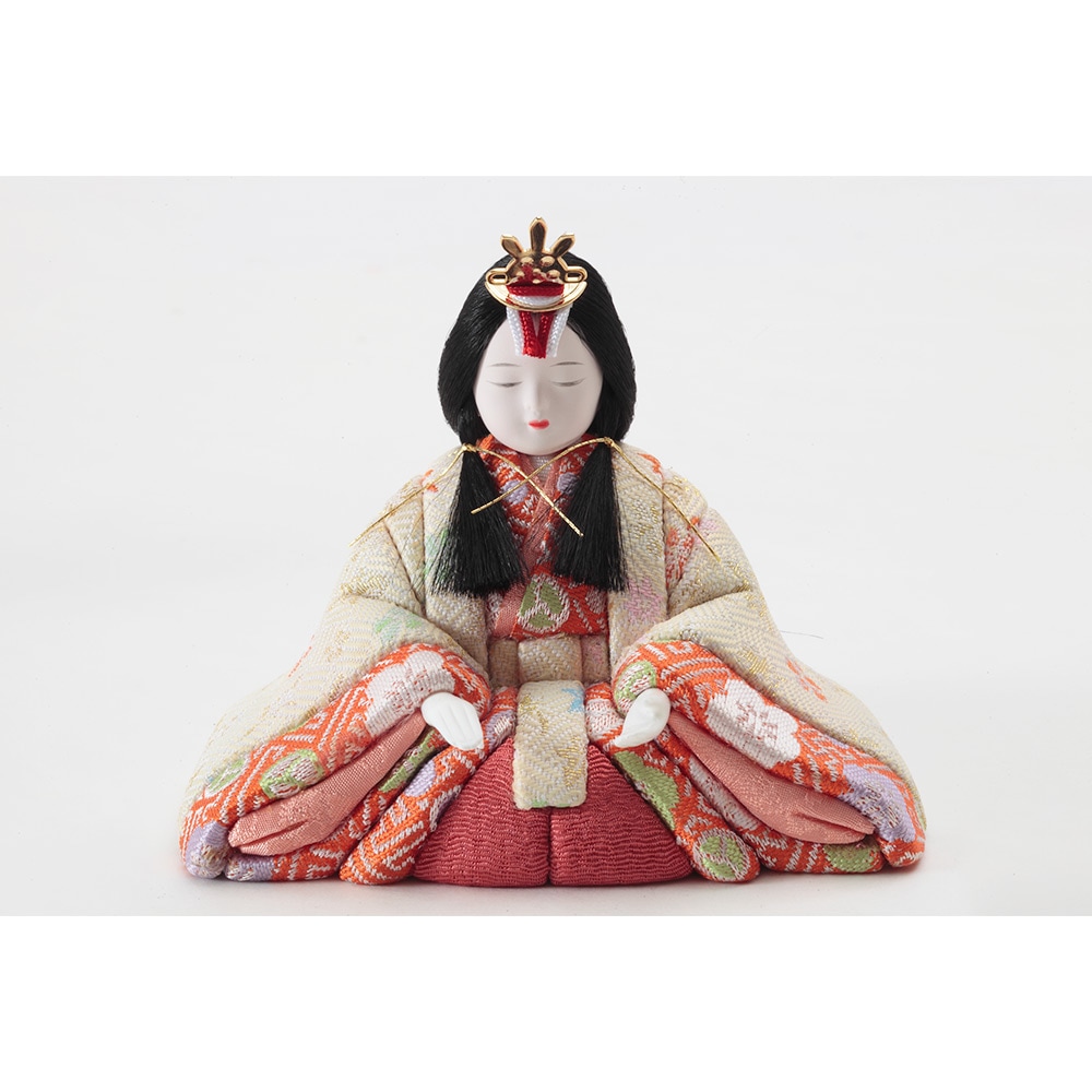 一秀作 木目込 親王官女収納飾り 5HR-M58 | 木目込飾り | 【公式