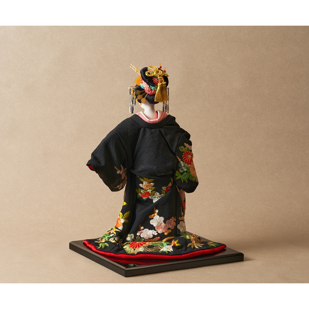 日本人形　伝統工芸品　鶴翔　名作　尾山人形　土台付き　ガラスケース別 日本人形 翠仙作 鼓 / 尾山人形 芸者 ※ガラスケース付属あり