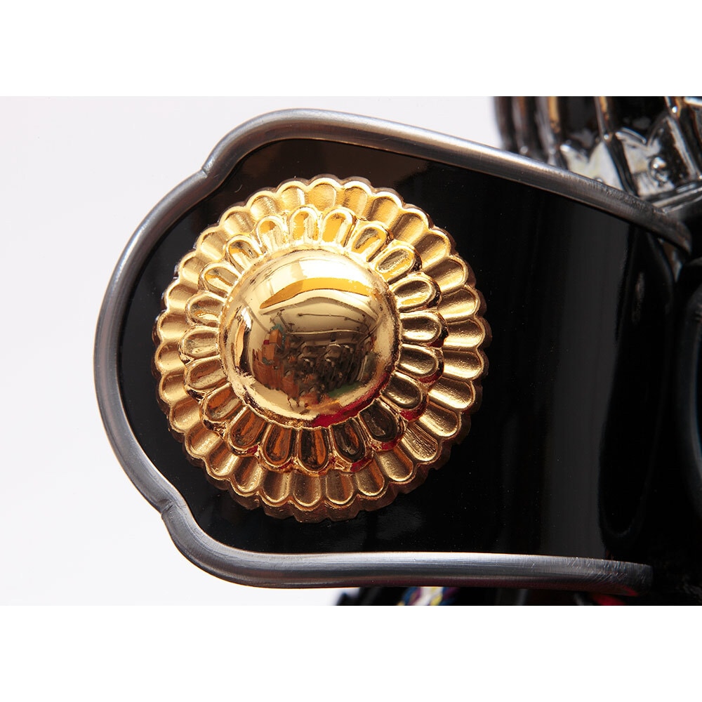 伊達政宗公 兜ケース飾り ガラスケース オルゴール付 71GR-C04-Z