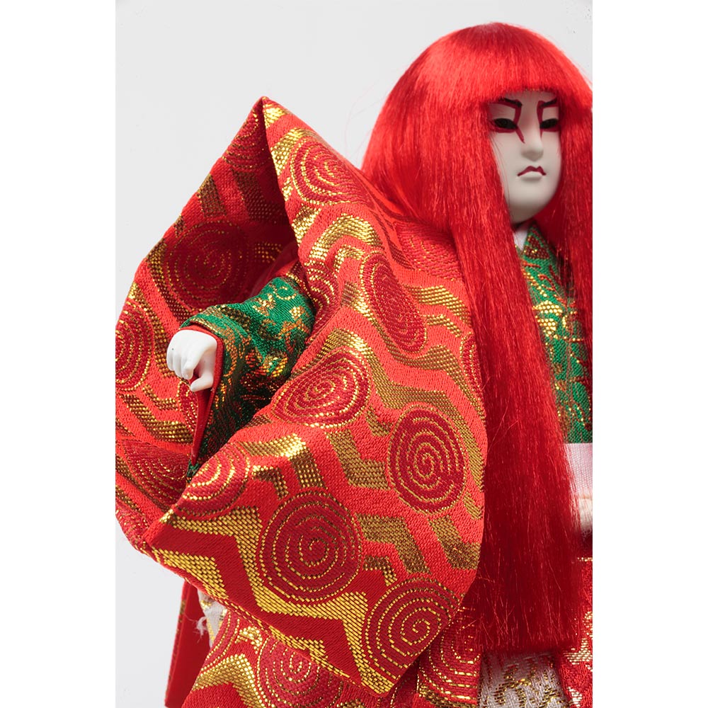 木目込人形　✯獅子＆男の子◈ 日本人形 木目込み人形 連獅子 童 2体セット 紅白 縁起物 - メルカリ