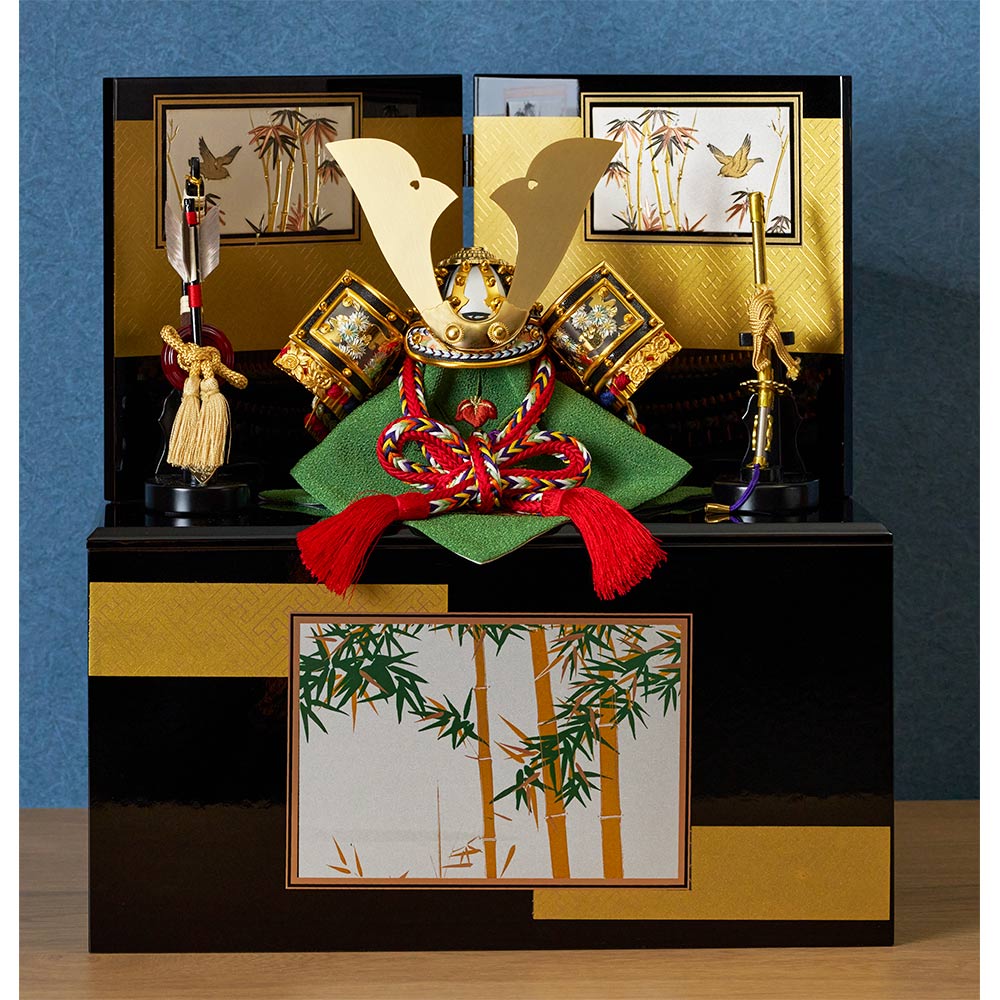 上原玉鳳作 兜収納飾り 6GR-S52 | 五月人形 | 【公式】 人形の久月