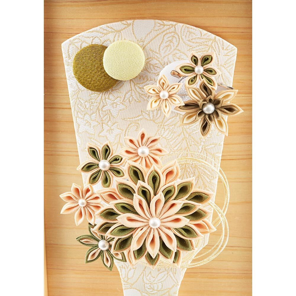 つまみ羽子板ケース飾り 9号 アクリルケース 壁掛可能タイプ 4EH-21-Z