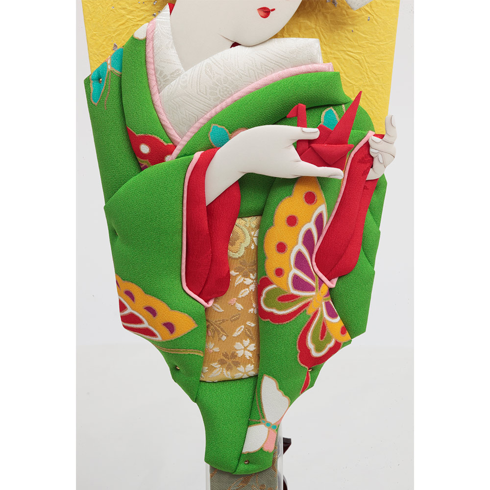 羽子板のみ　28号　弥生　押し絵 羽子板のみ28号弥生押し絵