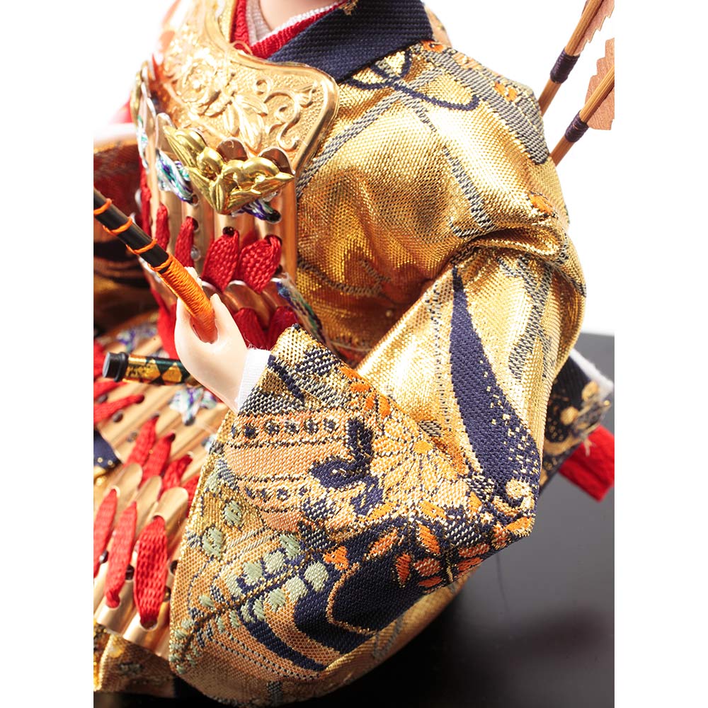 5040999 日本人形￼若武者 元服 侍 羽織袴 りりしい少年 立ち姿 5040999 五月人形￼若武者 元服 侍 羽織袴 りりしい少年 立ち姿