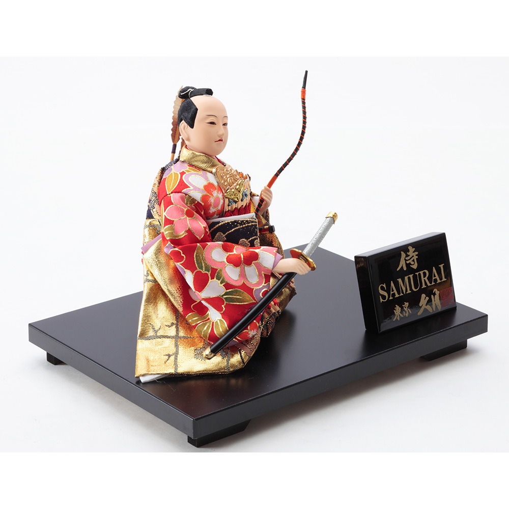 5040999 日本人形￼若武者 元服 侍 羽織袴 りりしい少年 立ち姿 若武者（勝ち虫） =Limited Edition= 【東月WEB限定】 | 人形の