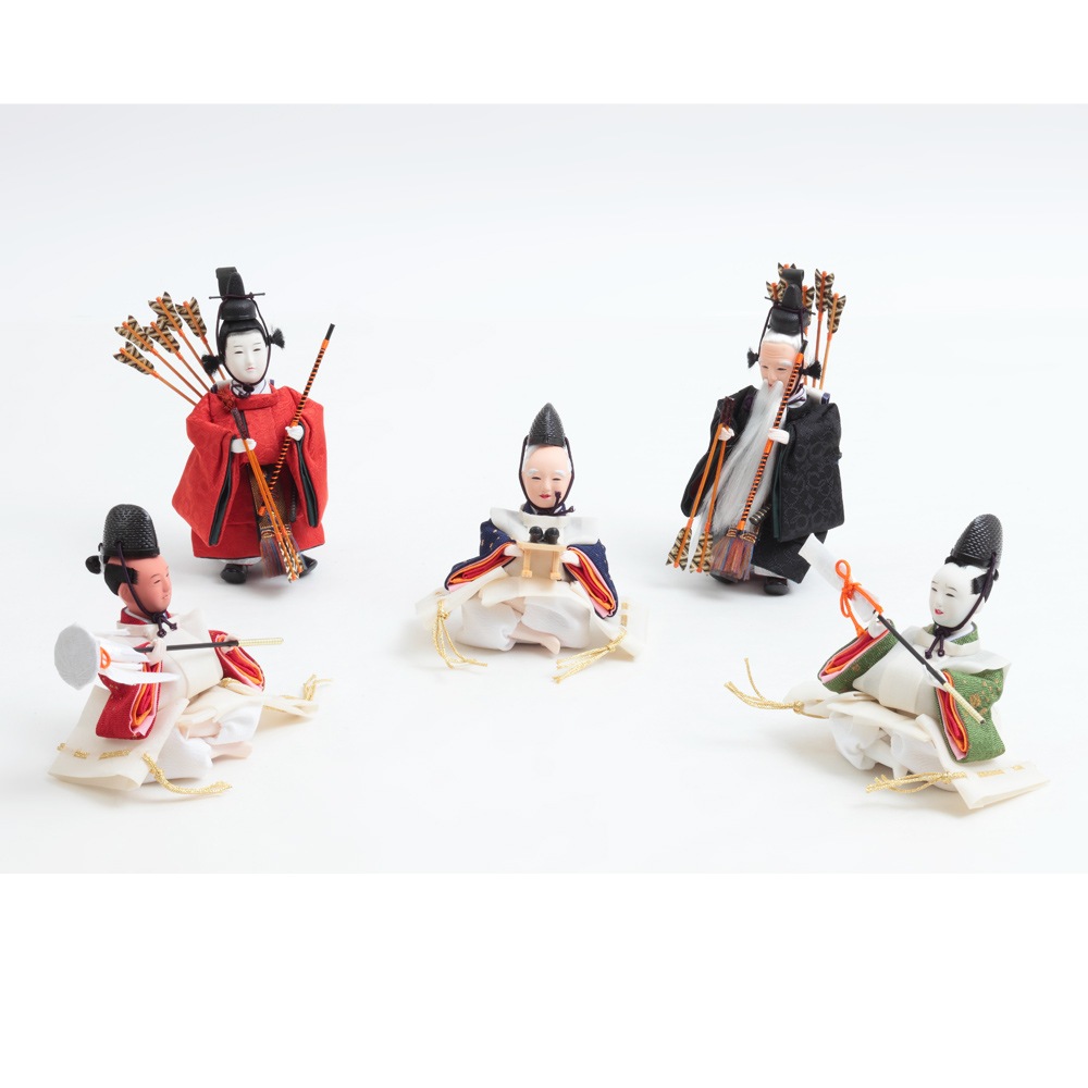 光園作 木製四段 十五人飾り シェルフ式 6HR-D26 | 段飾り | 【公式