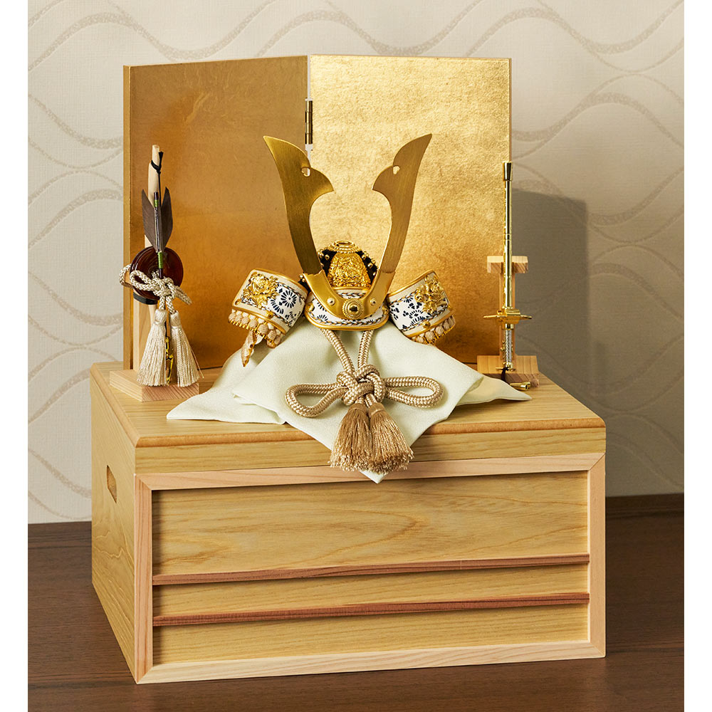 鈴木利光作 兜収納飾り 6GR-S56 | 五月人形 | 【公式】 人形の久月